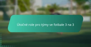 Útočné role pro týmy ve fotbale 3 na 3